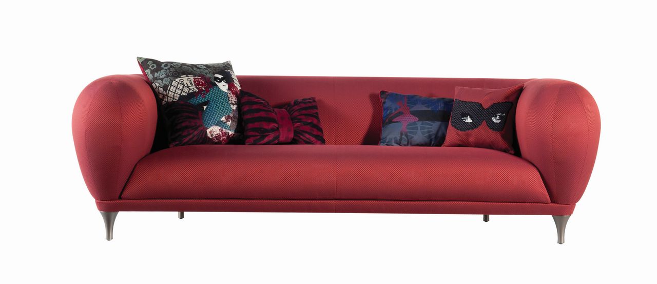 ספה יוקרתית לסלון, מעוצבת ע''י Marcel Wonders, צבע אדום